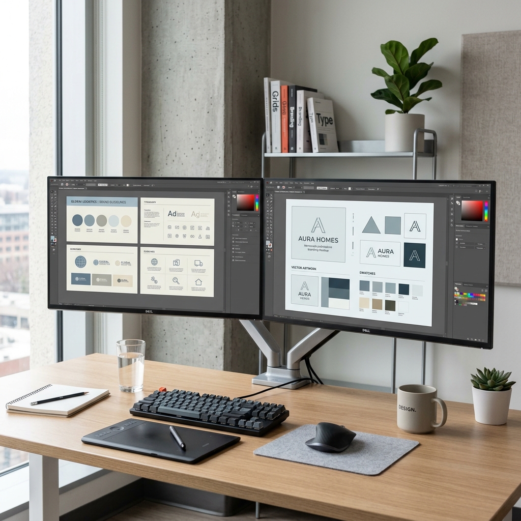 Graphic Design workspace details